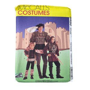90s McCalls 8450 Costume Pattern Size XL Medieval Knight and Wench Cosplay UNCUT